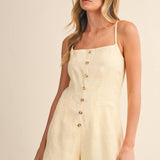 Sunny Day Linen Romper