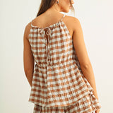 Go For It Gingham Top