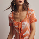 Crystal Clear Tie Knit Top