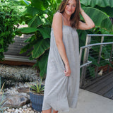 No Limits Linen Midi Dress