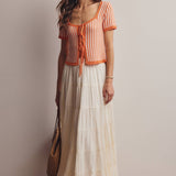 Crystal Clear Tie Knit Top