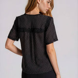 Pretty In Polka Dot Lace Top