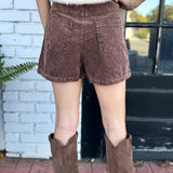 Cinnamon Spice Corduroy Skort