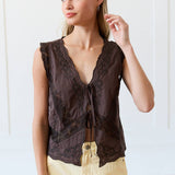 Delicately Defined Tie Top