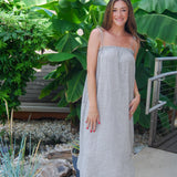 No Limits Linen Midi Dress