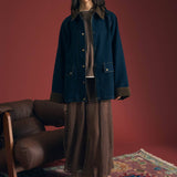 Corduroy Collar Denim Jacket