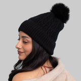 Cable Knit Cuffed Beanie