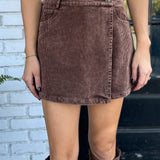 Cinnamon Spice Corduroy Skort