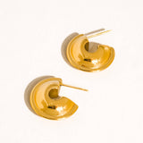 Fawnia Dome Hoop Earrings