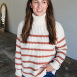 Aki Turtleneck Striped Sweater