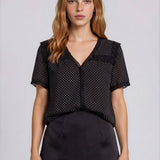Pretty In Polka Dot Lace Top