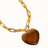 Rouelle Heart Chain Necklace