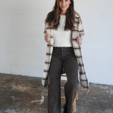 Emily Long Plaid Coat