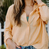 Clementine Crush Button Up