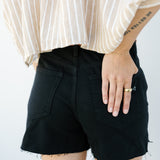Sophie Black Mom Shorts