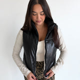Feeling Chic Reversible Puffer Vest
