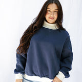 Cozy Contrast Mockneck