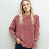 Cranberry Delight Sweater