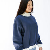 Cozy Contrast Mockneck