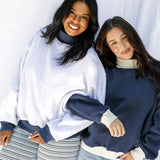 Cozy Contrast Mockneck