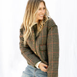 Houndstooth Quilted Jacket