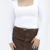 Simply Square Neck Long Sleeve