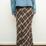 Give Thanks Plaid Midi Skirt