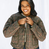 Houndstooth Quilted Jacket