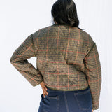 Houndstooth Quilted Jacket
