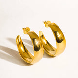 Romée Gold Non-Tarnish Hoops