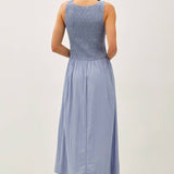 Simply Sage Smocked Dress