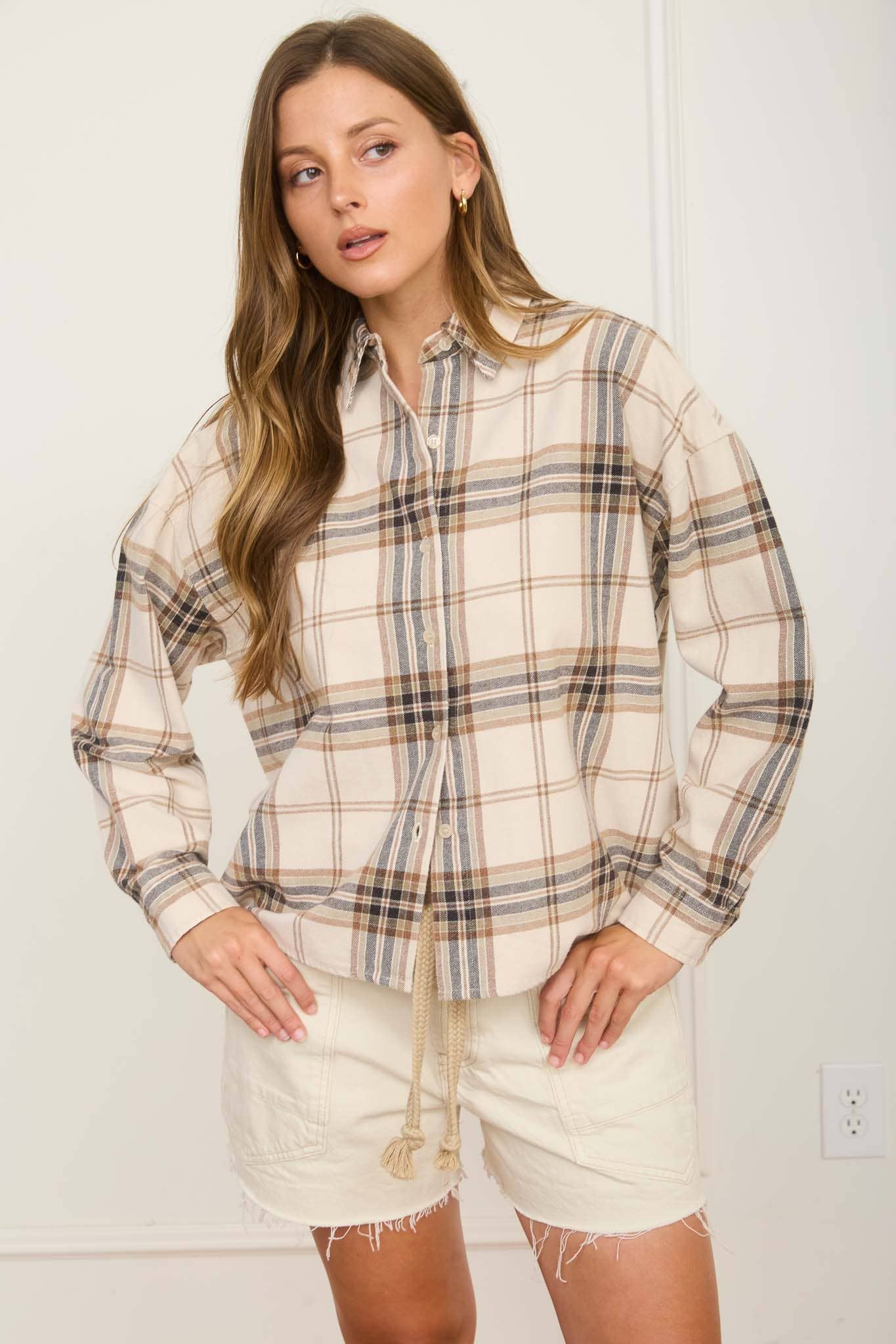Pleasantly Plaid Button Down