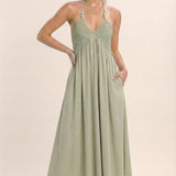 Sea Breeze Halter Dress