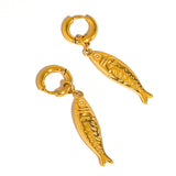 Nibe Non-Tarnish Fish Hoops