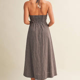 A Good Time Halter Dress