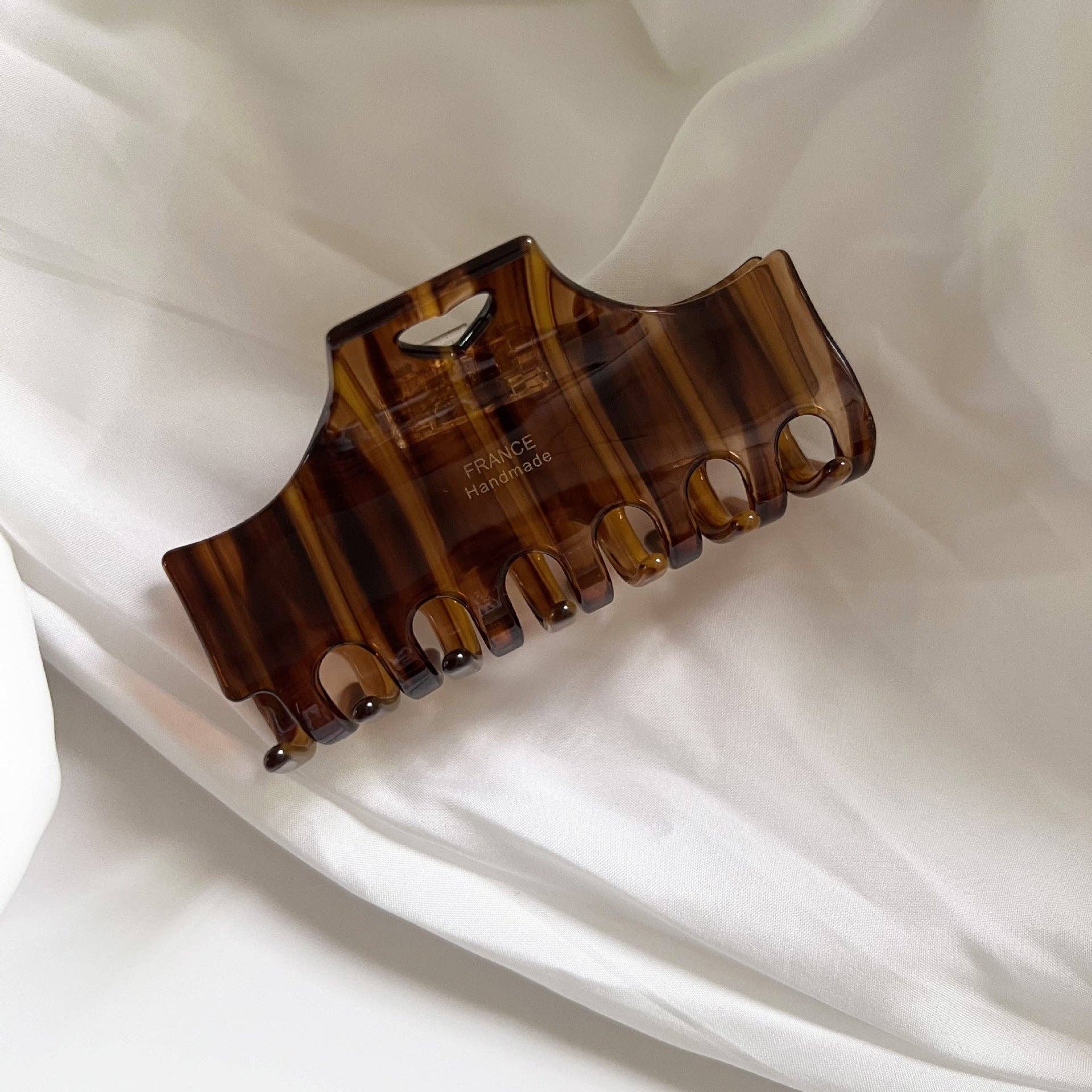 Vintage Heart Stripe Hair Clip