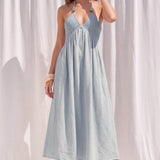 Sea Breeze Halter Dress
