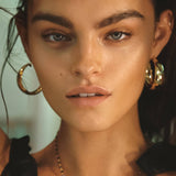 Romée Gold Non-Tarnish Hoops