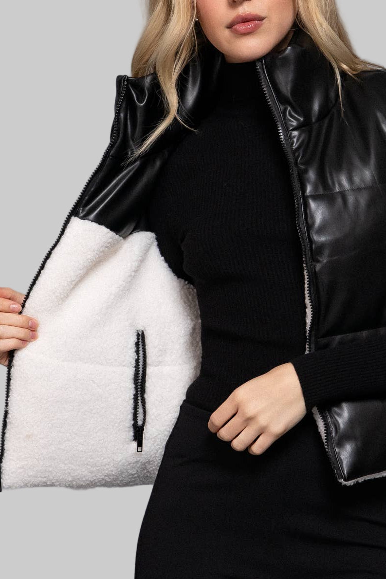 DOORBUSTER Feeling Chic Reversible Puffer Vest