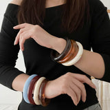 Resin Stackable Bangle Bracelet