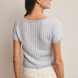 Crystal Clear Tie Knit Top