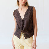 Delicately Defined Tie Top