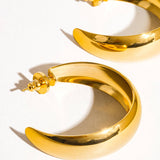 Romée Gold Non-Tarnish Hoops