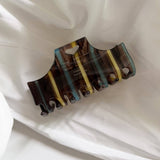 Vintage Heart Stripe Hair Clip