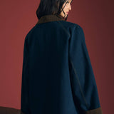 Corduroy Collar Denim Jacket