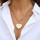 Rouelle Heart Chain Necklace