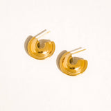 Fawnia Dome Hoop Earrings