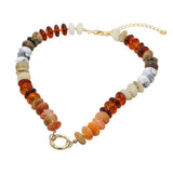 Chunky Resin Disc Beaded Necklace