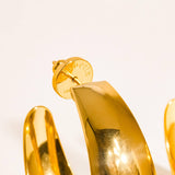 Romée Gold Non-Tarnish Hoops