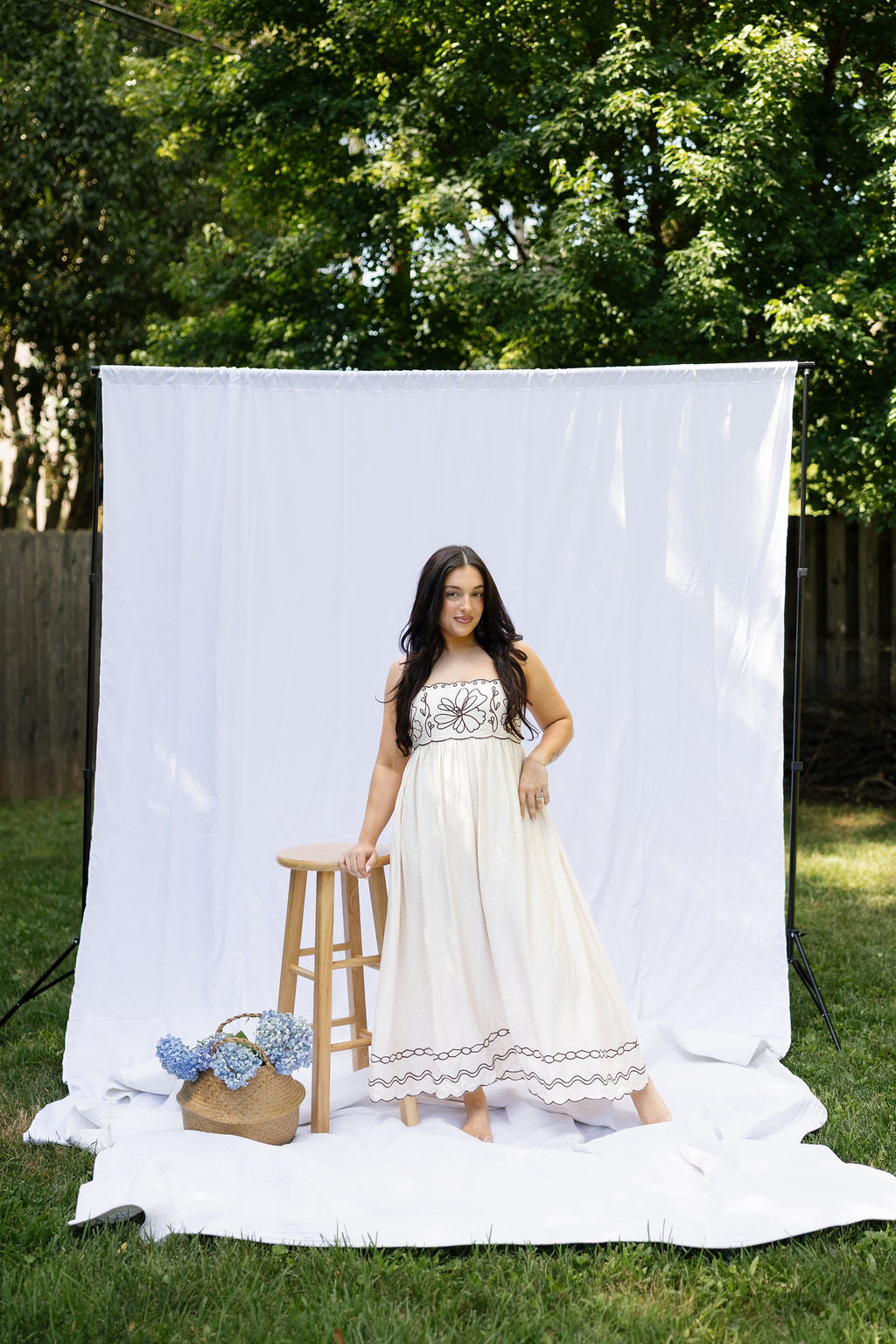 Tuscany Embroidered Dress – Luminous Boutique